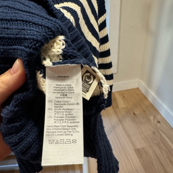 Madewell striped turtleneck sweater, size XS - Picture 5 of 5